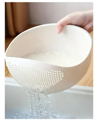 £5.15 • Buy Rice Washing Filter Strainer Basket Sieve Colander Fruit Vegetable Bowl Drainer