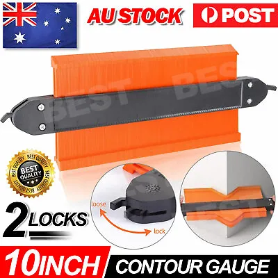 10'' Upgrade Contour Gauge Profile Tool Contour Duplicator ABS With 2 Lock Saker • $15.95