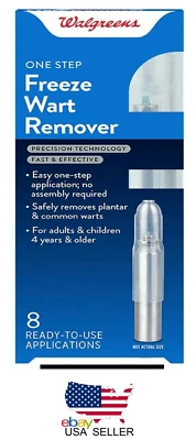 $11.49 • Buy 1 Step Walgreens Freeze Wart Remover 8 Treatments Application Expires 07/24 NEW