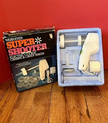 Vintage WEAREVER 70001 Super Shooter Electric Cookie Maker NEW FACTORY SEALED! • $130.50