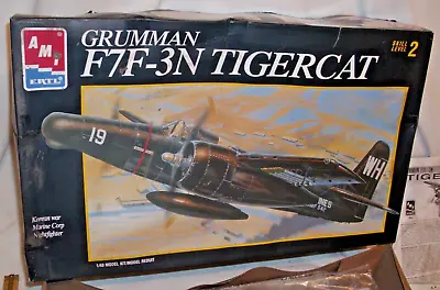 Amt Grumman F7f-3n Tiger Cat Airplane Kit 1/48 Boxed 8842 • $34.99