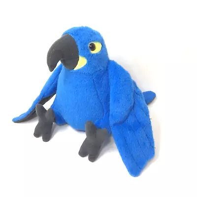 Wild Republic Blue Parrot Hyacinth Macaw Bean Plush Stuffed Animal 6.5”  Bird • $14.50