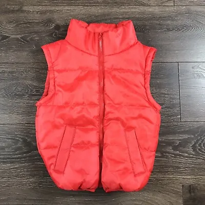 Universal Back To The Future Boys Vintage 90s Marty McFly Red Puffer Vest Size M • $59.99