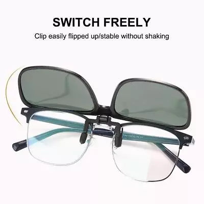 $3.91 • Buy Photochromic Polarised Clip On Flip Sunglasses Polarized Fishing Driving NEW