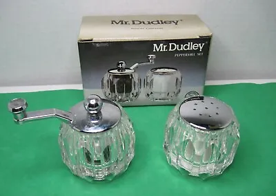 1980's Mr Dudley Forever Clear Acrylic Peppermill Set ( Diamond) • $9.99