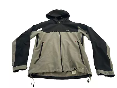 Adidas Outdoor Climaproof Jacket Waterproof Rain Coat Hiking Hooded Black/Gray L • $34.99