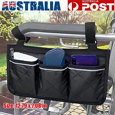 Wheelchair Armrest Accessories Hang On Side Storage Bags Home Outdoor Baby Cart • $11.99