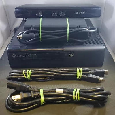 Microsoft Xbox 360 E 250GB Console W/Hookups & Kinect Tested No Controller • $109.99