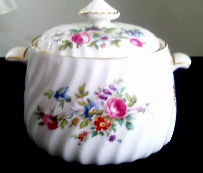 Minton Marlow Bone China Sugar Bowl With Lid S-309 Wreath Backstamp • $7.99