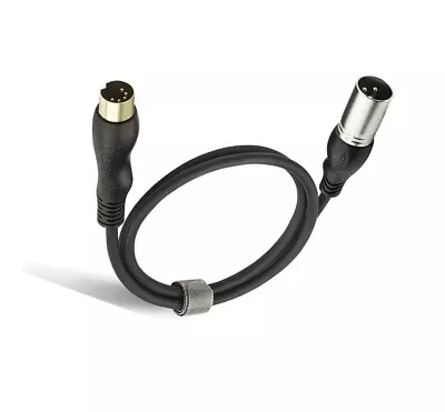 New Midi To Xlr Adapter Cable 6 Feet - Midi 5 Pins Din Male To Xlr 3 Pins Male • $16.25