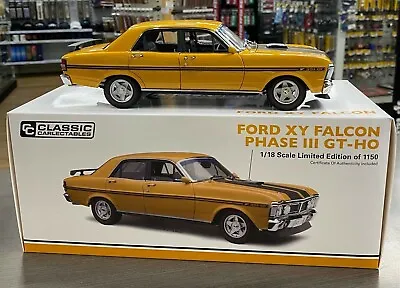 371120 Ford Xy Falcon Phase Iii Gt-ho Yellow Ochre 1:18 Scale Die Cast Model Car • $289