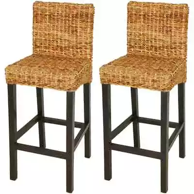 Bar Stools 2 Pcs Abaca VidaXL • $534.58