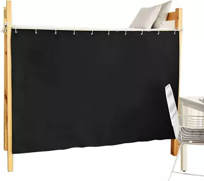 Bottom Bunk Bed Blackout Curtains Canopy Single Size Twin Size 1 Panel Black • £33.55