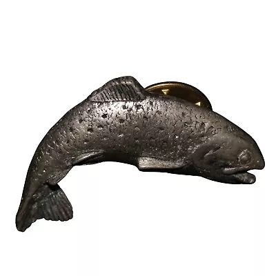 ND Pewter Fish Pin Badge By A. R. Brown • £15