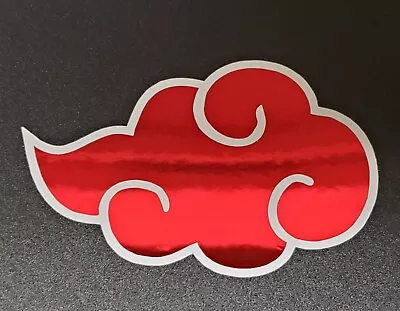 $3 • Buy Akatsuki Symbol Holographic Foil Holo Naruto Sticker Vinyl Decal Waterproof! 4in