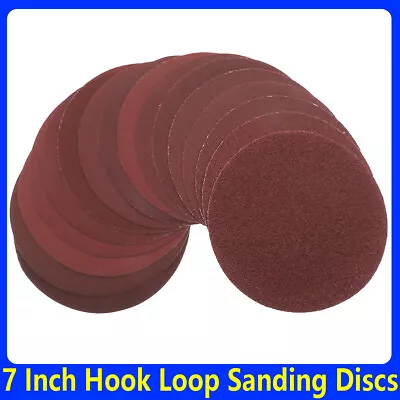 7 Inch Hook And Loop Sanding Discs 40-2000 Grit Wet Dry Orbital Sander Sandpaper • $11.90