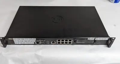 $50 • Buy Dell SonicWALL NSA2600 8-Port Managed Network Security Appliance Firewall Switch