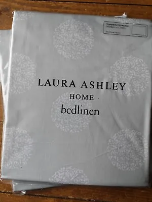 Brand New Laura Ashley 2 X Westwick Printed Duck Egg Housewife Pillowcases 200TC • £20