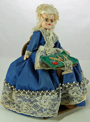 Vintage Collectable Doll National Costume Seated Lacemaker With Clogs • £10