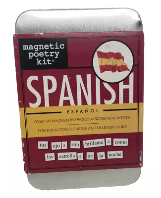 Vintage Spanish Magnetic Poetry Kit With 500 Words Free Post • $21.88