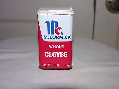 Vintage McCormick Whole Cloves 1.12 Ounces Tin • $3.99