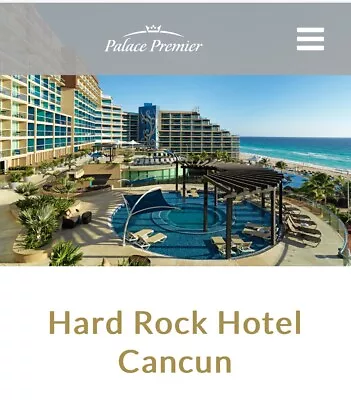 $1.01 • Buy Hard Rock Cancun Riviera Maya Los Cabos P. Vallarta All Inclusive! 5 Nights N Up