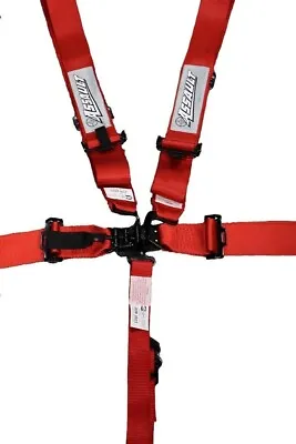 SFI Date 2023 Red 5 Point 3  Wide Safety Race Harness Seat Belt Kit SFI 16.1 • $69.99