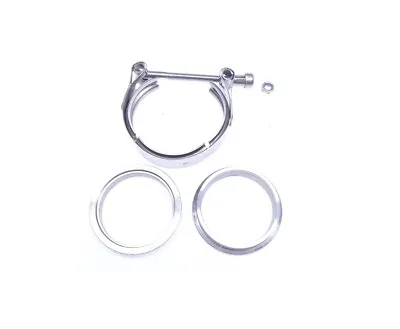 $49 • Buy V Band Flange Clamp Kit 2.5   2.75  T304 Stainless 2 1/2 Tubing Exhaust New