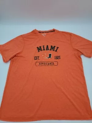 Miami Hurricanes XL Orange Sport Men Champion Shirt..T185 • $5.10