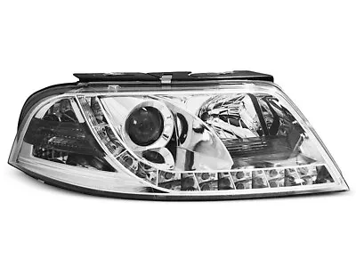 Headlights LED DRL Inside For VW PASSAT 3BG 00-05 Chrome TUNING DE LPVWD8EG XINO • $448.81