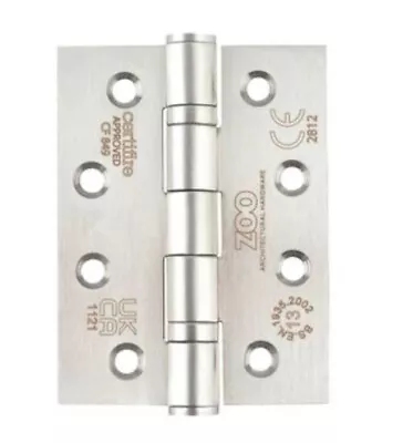 Internal Door Hinges 3 Inch / 76mm Pair Of Zoo  Ball Bearing + Screws • £4