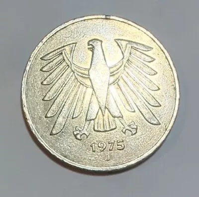 5 Deutsche Mark 1975 J • $4.25