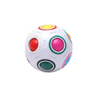Magic Rainbow Fidget Ball Toy Speed Cube Brain Teaser Stress Relief For All • £5.89