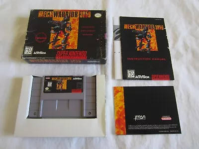 MechWarrior 3050 (SNES) Super Nintendo CIB Complete + Poster Box 1995 Activision • $129.95