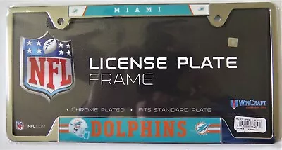 Miami Dolphins Metal License Plate Frame From Wincraft • $13.99