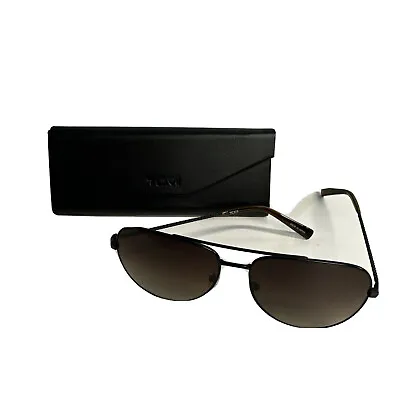 Tumi STU008 0531 Sunglasses Men's Black/Brown NEW Case Included • $144.20