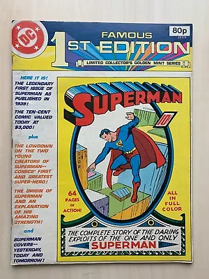 £14.99 • Buy Famous 1st Edition: Superman 1   Large Treasury Size DC  VG Condition