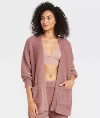 Stars Above Women's Xs/s Lumbrook Mauve Pink Super Soft Feather Yarn Cardigan • $24.99