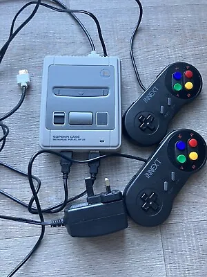 Raspberry Pi In Snes Case 2 Controllers Many Games Inc Arcade SNES Megadrive • £10