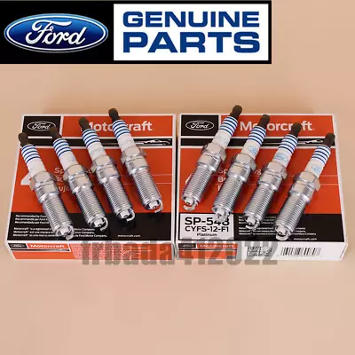 8Pcs SP-548 CYFS12F1 Spark Plugs Platinum For Motorcraft Ford 5.0L 2.5L SP548 • $26.99