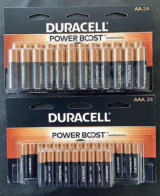 48 Duracell Batteries  24 AA And 24 AAA  March 2035 Exp. NEW • $29.99