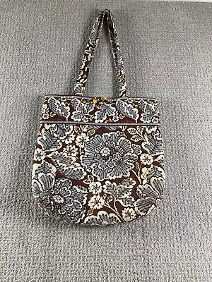 Vera Bradley Slate Blooms Brown 14X14.5” Women’s Toggle Close Handbag Shoulder • $19