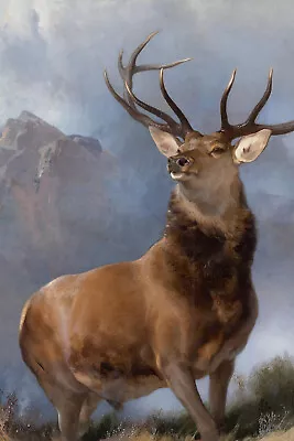 Edwin Henry Landseer - The Monarch Of The Glen (1851) Painting Poster Art Print • $60.57