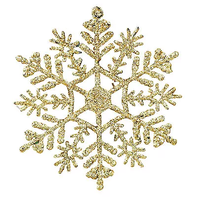 36PCS Snowflake Snow Flake Xmas Christmas Tree Party Glitter Ornaments Decor AU • $15.09