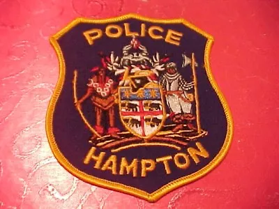 Hampton Virginia Police Patch Shoulder Size Unused Not A Badge • $4.75