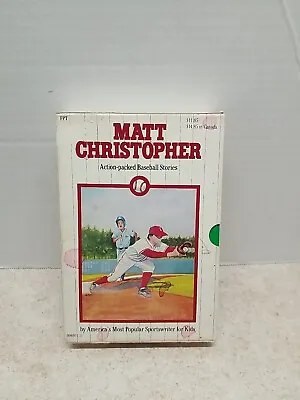 Matt Christopher 1971 Baseball Stories PB Book Box Set Sportswriter First Base   • $9.60