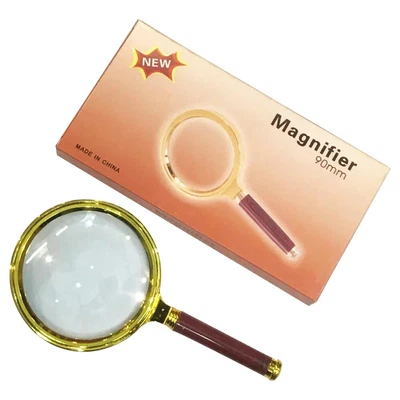 £7.99 • Buy Magnifying Glass 90mm Large Magnifier Reading Glass Lens Handheld Uk