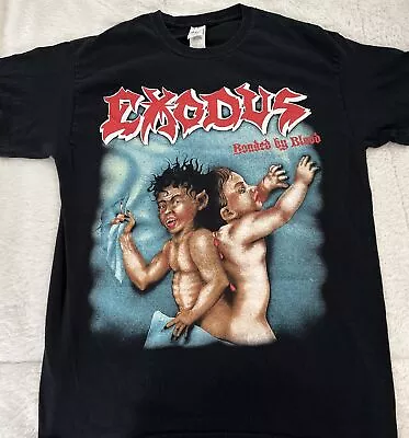 Vintage! Exodus Bonded By Blood T-shirt Size M Faded Black Thrash Metal Band • $30