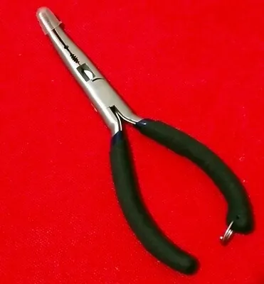 $14.99 • Buy Long Fishing Pliers Stainless Steel Bent Nose Pliers Braid Cutter Hook 15.5cm