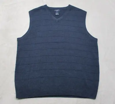 $11.99 • Buy Dockers Sweater Mens Large V Neck Sleeveless Pullover Blue